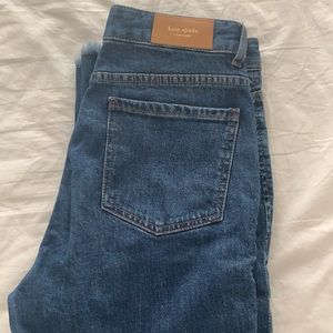 Kate Spade Raw Leg Pant Dark Denim